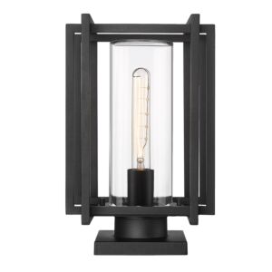 Tribeca 1-Light Outdoor Pier Mount in Natural Black