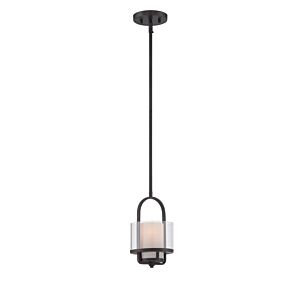 Fusion 1-Light Mini Pendant in Biscayne Bronze