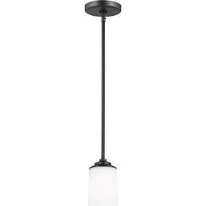 Generation Lighting Kemal Mini Pendant in Midnight Black