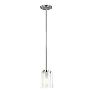 Sea Gull Elmwood Park Mini Pendant in Brushed Nickel