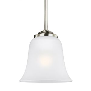 Generation Lighting Emmons Mini Pendant in Brushed Nickel