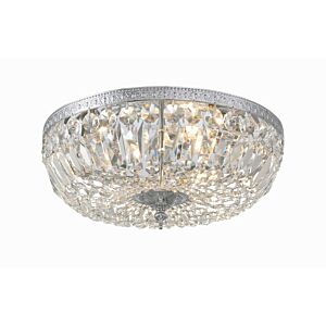 Ceiling Mount 3-Light Flush Mount in Polished Chrome