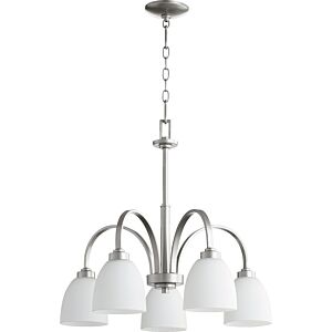 Reyes 5-Light Chandelier in Classic Nickel