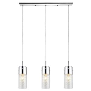 Diamond Three Light Pendant in Chrome by Eglo USA