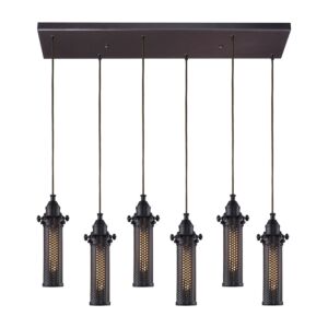 Fulton 6-Light Pendant in Oil Rubbed Bronze