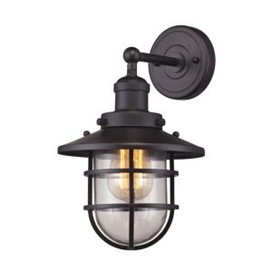 Seaport 1-Light Wall Sconce in Oil Rubbed Bronze