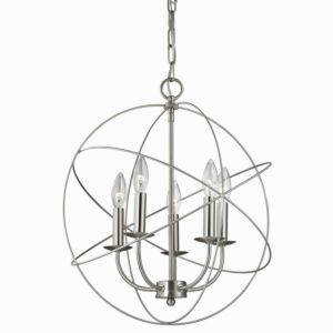 Williamsport  Chandelier in Brushed Nickel by ELK Home