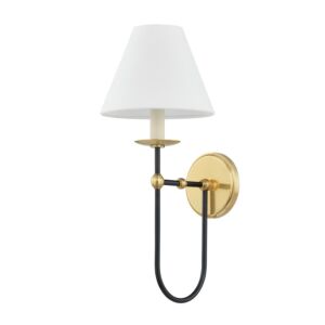 Demarest One Light Wall Sconce in Aged Brass Distressed Bronze by Hudson Valley