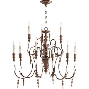 Salento 9-Light Chandelier in Vintage Copper