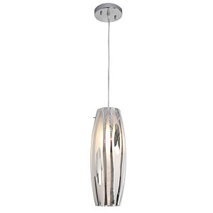 Chroman Empire One Light Mini Pendant in Chrome by Varaluz