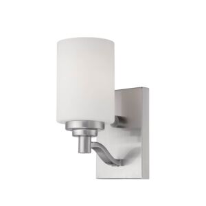 Durham 1-Light Wall Sconce in Satin Nickel