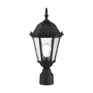 Hamilton 1-Light Outdoor Post-Top Lanterm in Textured Black