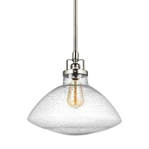 Sea Gull Belton 11 Inch Pendant Light in Brushed Nickel