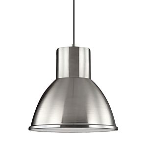 Generation Lighting Division Street 14" Pendant Light in Brushed Nickel