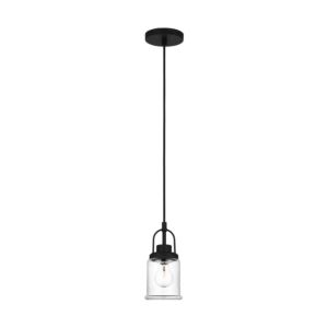 Anders 1-Light Pendant in Midnight Black