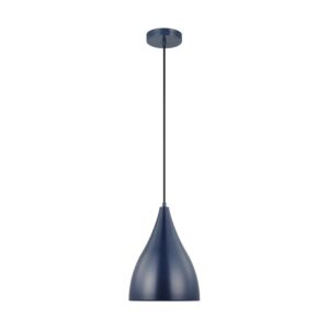 Oden 1-Light LED Pendant in Navy