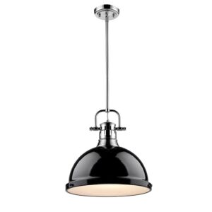 Duncan  Pendant in Chrome by Golden Lighting