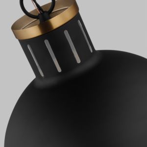 Visual Comfort Studio Hanks LED Pendant Light in Midnight Black