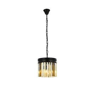 Sydney 3-Light Pendant in Matte Black