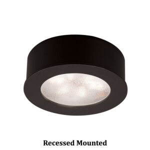 LED Button Light 1-Light LED Button Light in Black