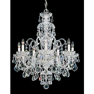 Olde World Seven Light Chandelier in Silver by Schonbek