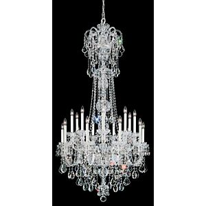 Olde World 23 Light Chandelier in Silver by Schonbek