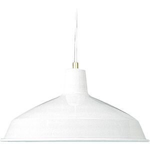 6822 Pendant 1-Light Pendant in White