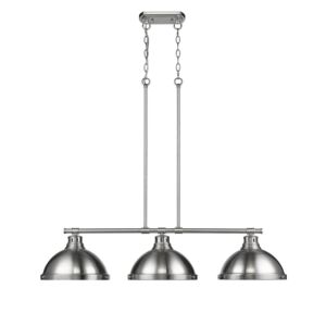 Duncan  Linear Pendant in Pewter by Golden Lighting