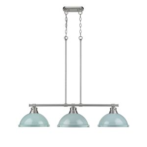 Duncan  Linear Pendant in Pewter by Golden Lighting