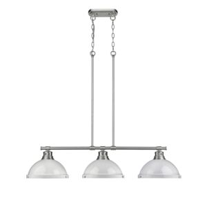 Duncan  Linear Pendant in Pewter by Golden Lighting