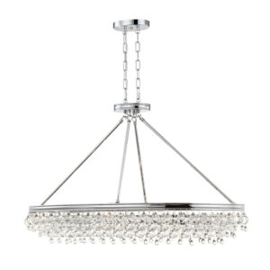 Calypso  Chandelier in Polished Chrome by Crystorama