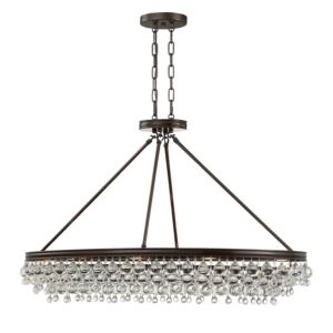 Calypso  Chandelier in Vibrant Bronze by Crystorama