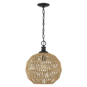 Golden Florence Pendant Light in Matte Black