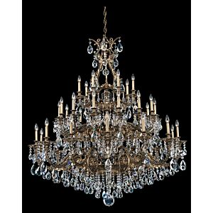 Sophia 35 Light Chandelier in Etruscan Gold by Schonbek