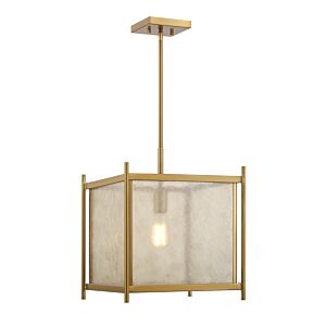 Jacobs One Light Pendant in Warm Brass by Savoy House