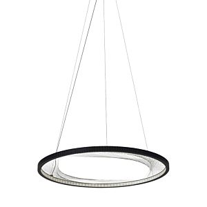 Interlace LED Suspension in Black by Visual Comfort Modern