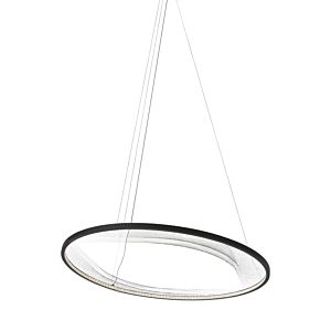 Interlace LED Suspension in Black by Visual Comfort Modern