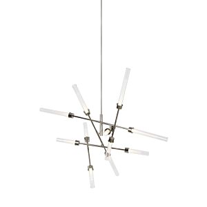 Linger LED Chandelier in Polished Nickel by Visual Comfort Modern