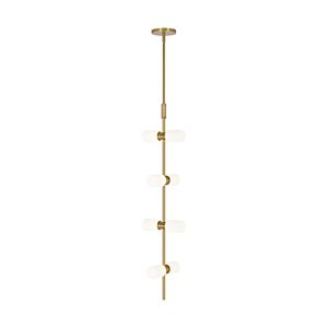 ModernRail LED Pendant in Aged Brass by Visual Comfort Modern