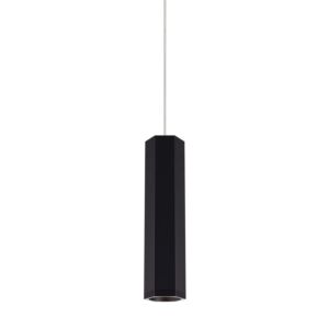 Blok One Light Pendant in Matte Black Satin Nickel by Visual Comfort Modern