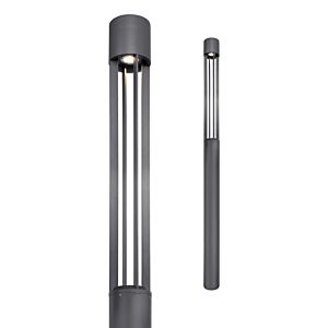 Turbo LED Outdoor Light Column in Charcoal by Visual Comfort Modern