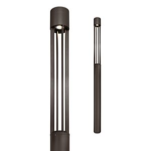 Turbo LED Outdoor Light Column in Bronze by Visual Comfort Modern