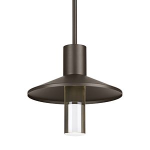 Visual Comfort Modern Ash 12" Outdoor Hanging Light in Bronze