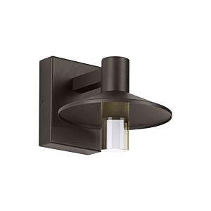 Visual Comfort Modern Ash 8" Outdoor Wall Light in Bronze