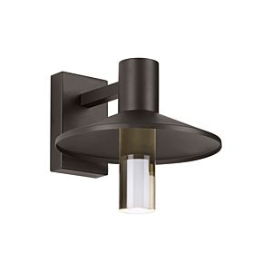 Visual Comfort Modern Ash 12" Outdoor Wall Light in Bronze