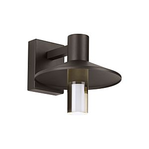 Visual Comfort Modern Ash 10" Outdoor Wall Light in Bronze