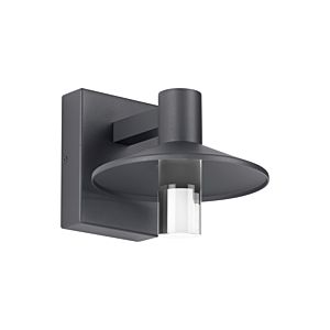 Tech Ash 8 Inch Outdoor Wall Light in Charcoal