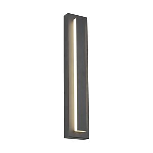 Visual Comfort Modern Aspen 26" Outdoor Wall Light in Charcoal