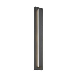 Aspen LED Outdoor Wall Lantern in Charcoal by Visual Comfort Modern