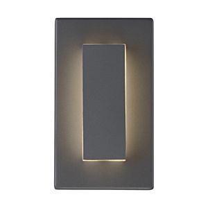 Visual Comfort Modern Aspen 8" Outdoor Wall Light in Charcoal